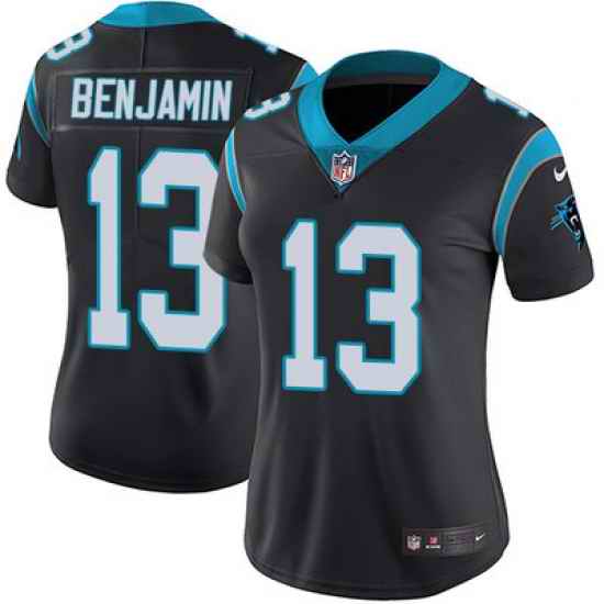 Nike Panthers #13 Kelvin Benjamin Black Team Color Womens Stitched NFL Vapor Untouchable Limited Jersey